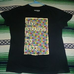 Levi Strauss Large Tetris Style Logo Shirt!